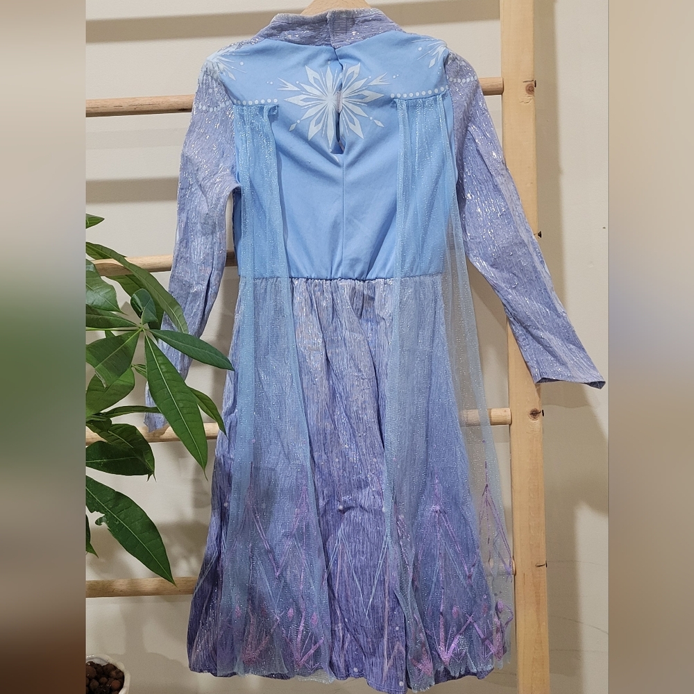 Disney Sparkling Blue Dress with Snowflake Accents - Picture 6 of 11